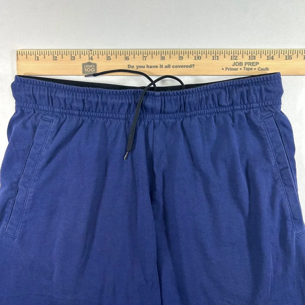 Nike Dri-FIT Mens Shorts Navy Blue Elastic Waist Pockets Size Medium Athletic